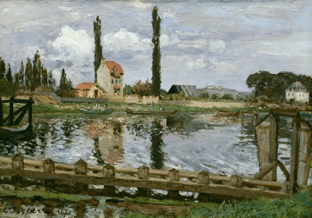 Diga sulla Senna a Bougival - Nelson, Atkins Museum of Art, Kansas City